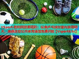 VSport-胜利因您更精彩：标准乒乓球台室内家用明天，南昌这些公共体育场馆免费开放